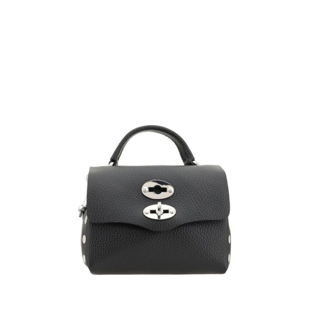 Zanellato Black Calf Leather Bos Taurus Shoulder Women's Bag